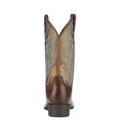 Ariat Round Up Wide Square Toe Western Boot -Guadalajara Western Wear 10016317 heel