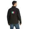 Ariat New Team Softshell MEXICO Jacket (BLACK) -Guadalajara Western Wear 10031424 front 2