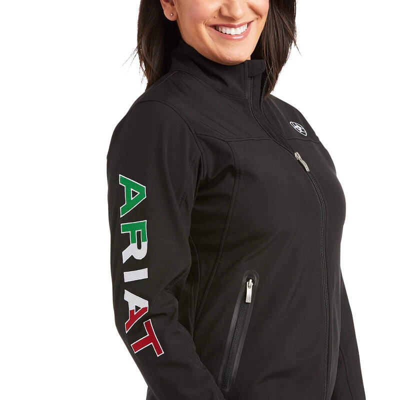 Ariat Classic Team Softshell MEXICO Jacket (BLACK) 7 Ariat Classic Team Softshell MEXICO Jacket (BLACK) - Image 5