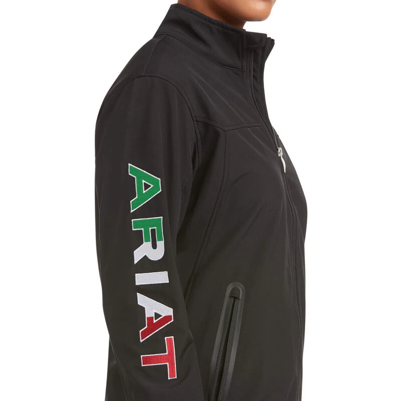 Ariat Classic Team Softshell MEXICO Jacket (BLACK) 6 Ariat Classic Team Softshell MEXICO Jacket (BLACK) - Image 4