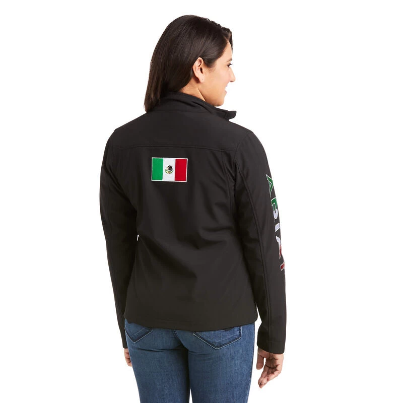 Ariat Classic Team Softshell MEXICO Jacket (BLACK) 9 Ariat Classic Team Softshell MEXICO Jacket (BLACK) - Image 7