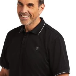 Ariat Logo Fitted Polo Sleeve Shirt -Guadalajara Western Wear 10039797 01