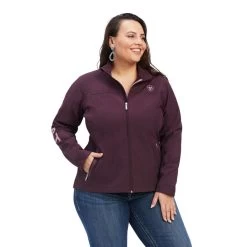 Ariat Women Team Mulberry Heather Soft-shell Jacket -Guadalajara Western Wear 10041279 front plus