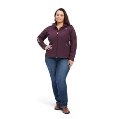 Ariat Women Team Mulberry Heather Soft-shell Jacket -Guadalajara Western Wear 10041279 full plus