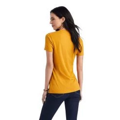 Ariat Wheat Script Tee -Guadalajara Western Wear 10042720 Ariat Womens Ariat Wheat Script Short Sleeve Tshirt Tee Kowear 02 86362