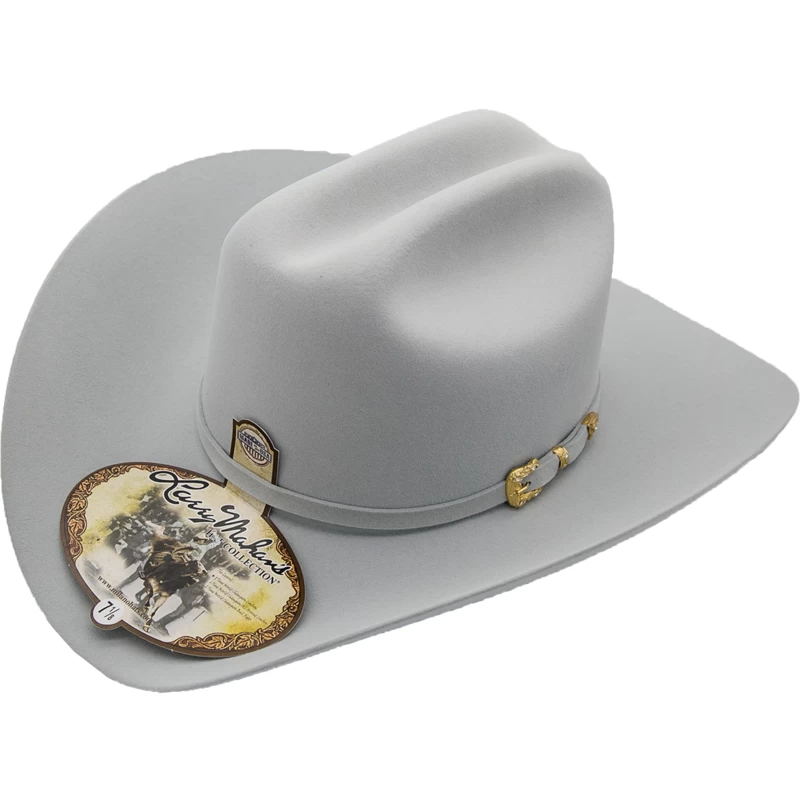 30x Larry Mahan Opulento Platinum Fur Felt Cowboy Hat 7 30x Larry Mahan Opulento Platinum Fur Felt Cowboy Hat - Image 5