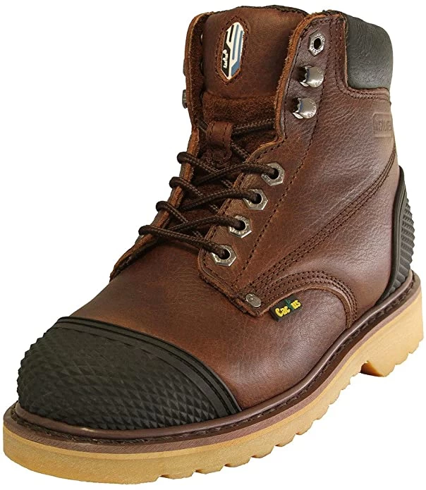 Cactus 6278 Dark Brown Full Grain Leather Rubber Guard Boot 3 Cactus 6278 Dark Brown Full Grain Leather Rubber Guard Boot