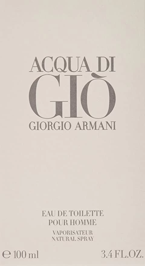Acqua Di Gio By Giorgio Armani For Men. Eau De Toilette Spray 3.4 Fl Oz 4 Acqua Di Gio By Giorgio Armani For Men. Eau De Toilette Spray 3.4 Fl Oz - Image 2