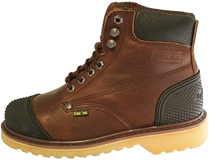 Cactus 6278 Dark Brown Full Grain Leather Rubber Guard Boot 7 Cactus 6278 Dark Brown Full Grain Leather Rubber Guard Boot - Image 5