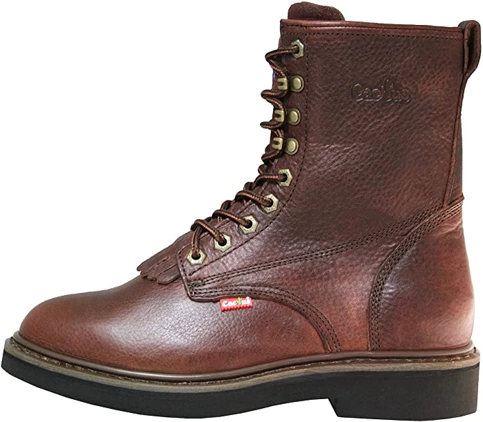 Cactus Men's 8" 8732 Dark Brown Oil-Tumbled Leather Work Boots 4 Cactus Men's 8" 8732 Dark Brown Oil-Tumbled Leather Work Boots - Image 2