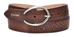 Cuadra Honey Emboidery Leather Belt
