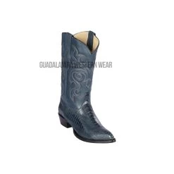 Los Altos Blue Jean Ostrich Leg J Toe Cowboy Boots