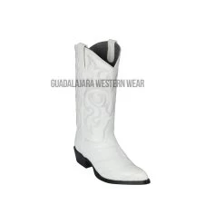 Los Altos White Eel J Toe Cowboy Boots