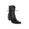 Los Altos Black Caiman Belly European Square Toe Ankle Boot -Guadalajara Western Wear GDL JAN 2 BOOTS WEBSITE 2020 106