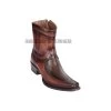 Los Altos Faded Brown Teju & Deer European Square Toe Ankle Boot -Guadalajara Western Wear GDL JAN 2 BOOTS WEBSITE 2020 171
