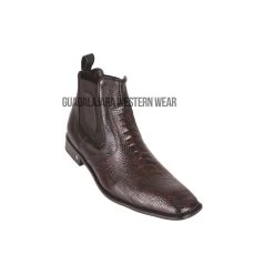 Vestigium Black Cherry Ostrich Leg Chelsea Boot