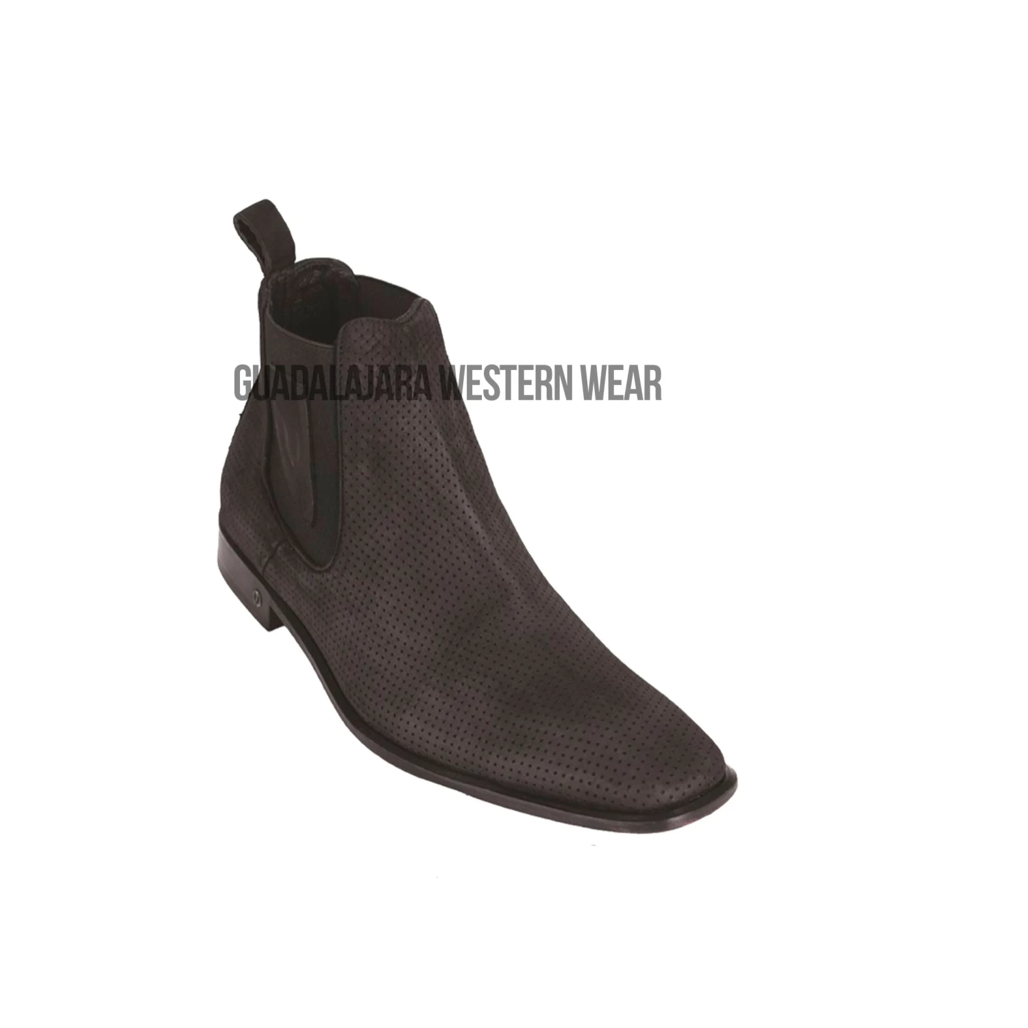 Vestigium Black Suede Leather Chelsea Boot 3 Vestigium Black Suede Leather Chelsea Boot