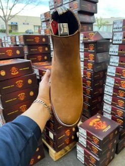Los Altos Nobuck Chedron Oval Toe Botin Charro -Guadalajara Western Wear IMG 01592