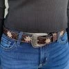 Nocona Brown Floral Belt 1 Nocona Brown Floral Belt -Guadalajara Western Wear IMG 0451