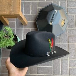 Stetson 6x Skyline Negro Horma Sinaloa (Copa Chica Falda/Brim 3.5") -Guadalajara Western Wear IMG 0489