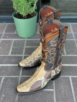 Los Altos Oryx Python European Square Toe Cowboy Boots