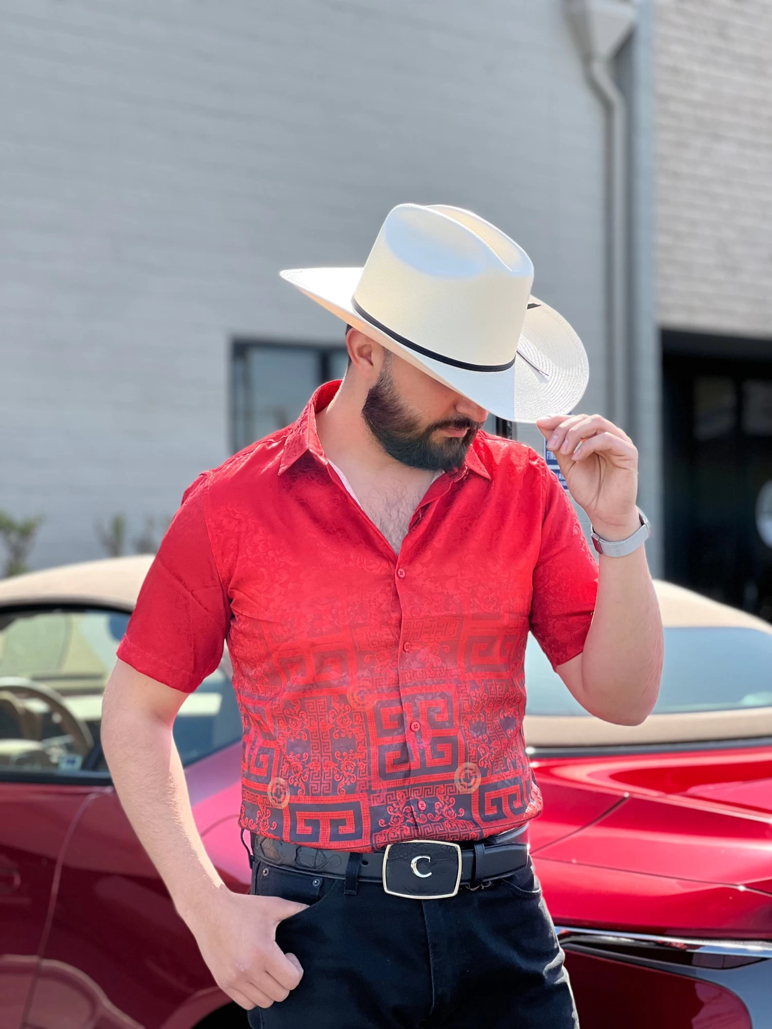 Platini Men's Digital Print Short Sleeve Shirt - FPS8636 4 Platini Men's Digital Print Short Sleeve Shirt - FPS8636 - Image 2