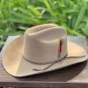 Stetson 6x Spartan Sahara Cowboy Felt Hat Sinaloa (Copa Chica Falda/Brim 3.5")