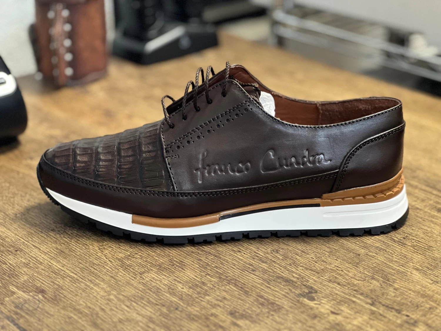 Cuadra Tenis Franco Caiman Belly - Cafe 4 Cuadra Tenis Franco Caiman Belly - Cafe - Image 2