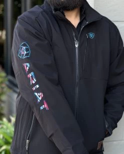 Ariat Men 2.0 Black Chimayo Soft-Shell Jacket -Guadalajara Western Wear IMG 13444