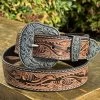 Western Men Hand Tooled HD Extreme Belt
