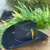Stetson 6x Rancher Black Cowboy Felt Hat (Copa Alta Falda/Brim 4") -Guadalajara Western Wear IMG 1394