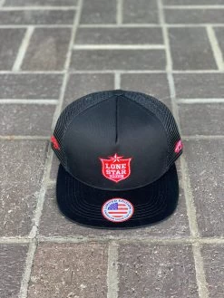 Hooey Lone Star Black / Red Snapback Cap