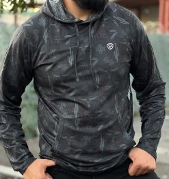 Black Cactus Men's Hoodie - Rock&Roll Denim