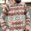 Taupe Men's Aztec Hoodie - Rock&Roll Denim -Guadalajara Western Wear IMG 15372