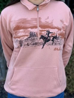 Ariat Women Palm Scenic 1/2 Zip Sweatshirt Team Hoodie