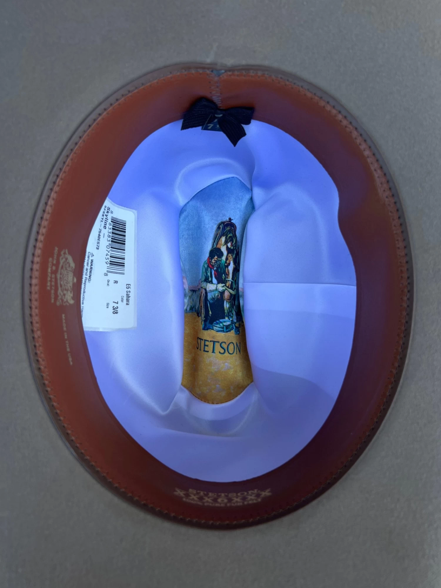 Stetson 6x Skyline Sahara (Copa Chica Falda/Brim 3.5") 6 Stetson 6x Skyline Sahara (Copa Chica Falda/Brim 3.5") - Image 4