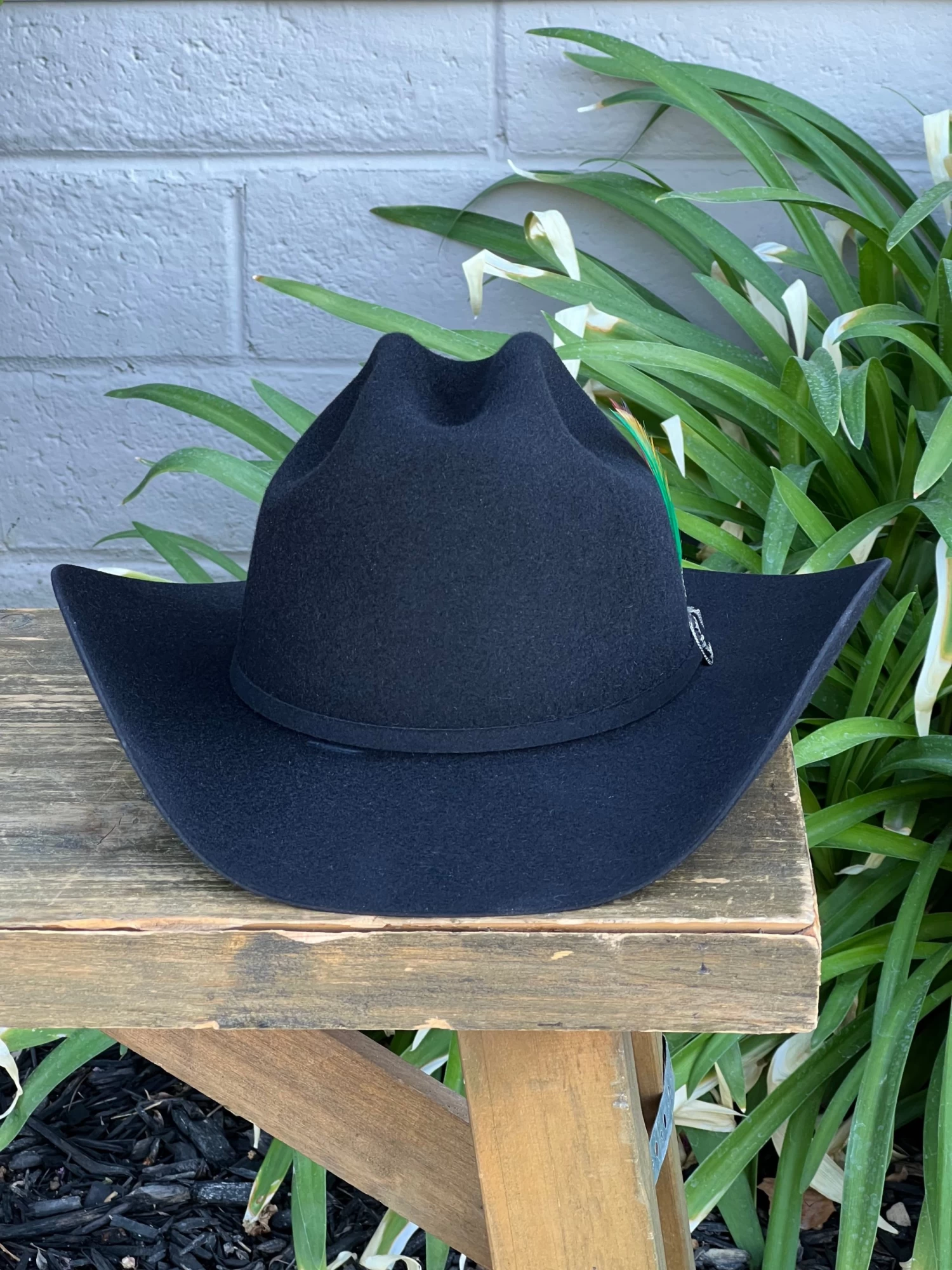 Stetson 6x Skyline Negro (Copa Chica Falda/Brim 3.5") 4 Stetson 6x Skyline Negro (Copa Chica Falda/Brim 3.5") - Image 2