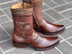 Cuadra Honey/Miel Dubai Toe Leather Ankle Boot -Guadalajara Western Wear IMG 18902