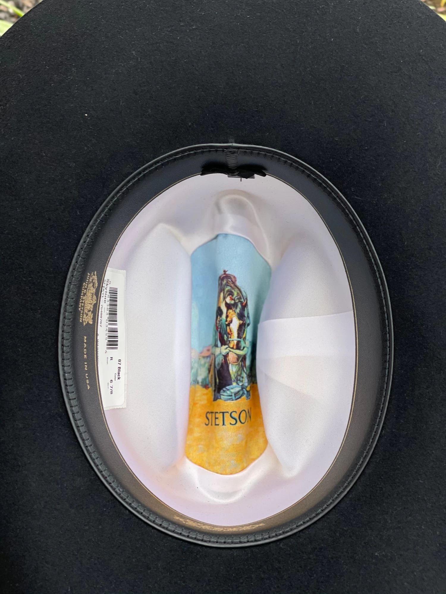Stetson 6x Skyline Negro (Copa Chica Falda 4") 5 Stetson 6x Skyline Negro (Copa Chica Falda 4") - Image 3
