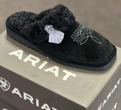 Silversmith Jackie Black Square Toe Women Slippers