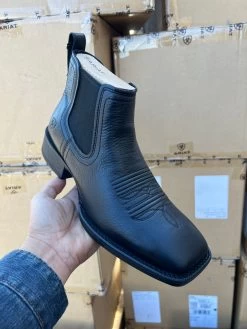 Ariat Booker Ultra Western Ankle Boot (BLACK) -Guadalajara Western Wear IMG 2797