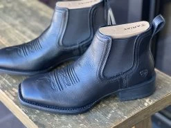 Ariat Booker Ultra Western Ankle Boot (BLACK) -Guadalajara Western Wear IMG 2804