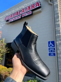 Ariat Booker Ultra Western Ankle Boot (BLACK) -Guadalajara Western Wear IMG 28064