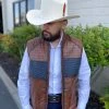 Cuadra Men's Lamb Vest Florence Dark Brown -Guadalajara Western Wear IMG 3225