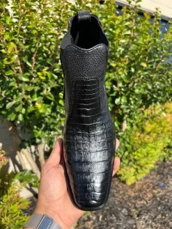 Vestigium Black Caiman Belly Chelsea Boot 11 Vestigium Black Caiman Belly Chelsea Boot -Guadalajara Western Wear IMG 3295 63903c64 93b0 4913 b056 6162cee269a1