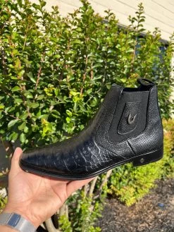 Vestigium Black Caiman Belly Chelsea Boot 13 Vestigium Black Caiman Belly Chelsea Boot -Guadalajara Western Wear IMG 3297