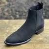 Los Altos Nobuck Negro Botin Chelsea