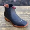 Quincy Boots Kid Square Toe Black Ankle Boot -Guadalajara Western Wear IMG 3609
