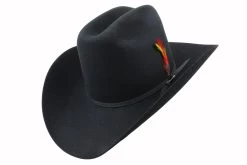 Stetson 6x Rancher Black Cowboy Felt Hat (Copa Alta Falda/Brim 4") -Guadalajara Western Wear IMG 3611