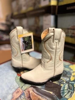 Bota De Nino Venado Hueso J Toe 10 USA 17 MX